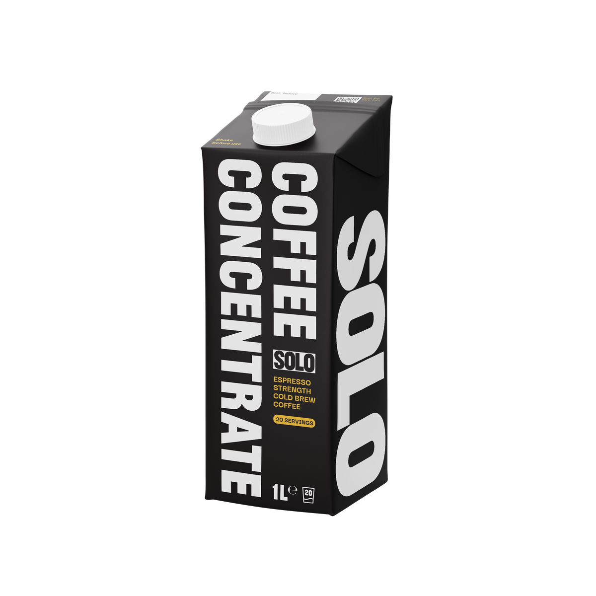 Coffee Concentrate SOLO Espresso Strength - No Sugar, 32oz (20